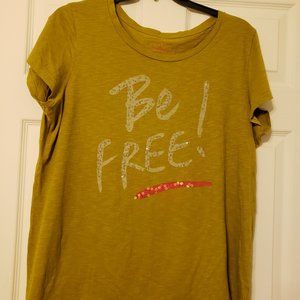 NWOT ** OLD NAVY BE FREE T-SHIRT W/ SEQUINS